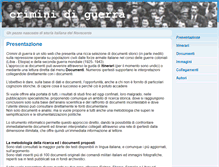 Tablet Screenshot of criminidiguerra.it